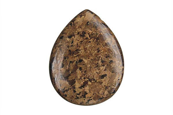 Pendant Bronzite Flat Briolette