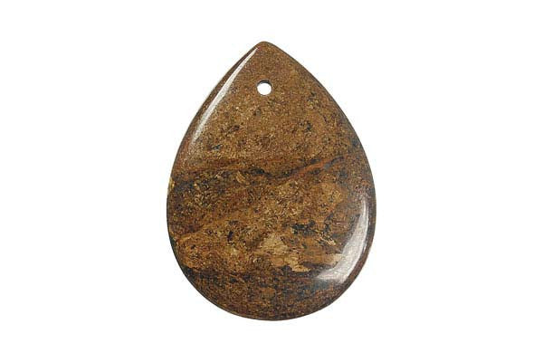Pendant Bronzite Flat Briolette