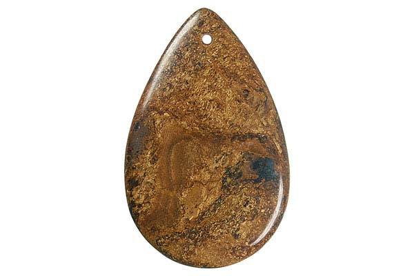 Pendant Bronzite Flat Briolette