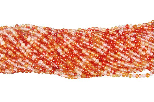 Red Agate Round Beads, 16-Inch Strand, Jewelry Making Supplies