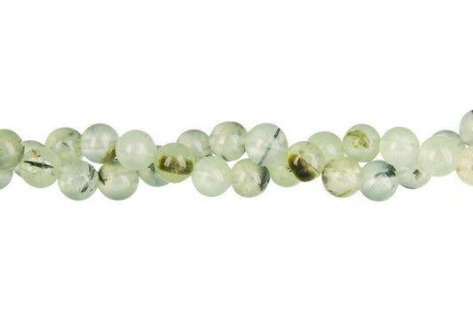 Prehnite Beads - Round - 4mm - 16-inch - unbranded beads for jewelry making