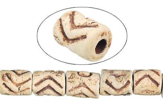 Polymer Clay Tube Beads, 16-Inch Strand, Jewelry Making Supplies