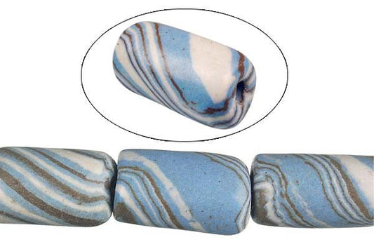 Polymer Clay Tube Beads, 16-Inch Strand, Jewelry Making Supplies