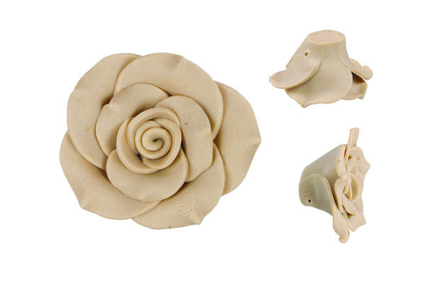 Poly Clay Flower Pendant, 36-38mm, 1 Piece, Pendant for Jewelry Making