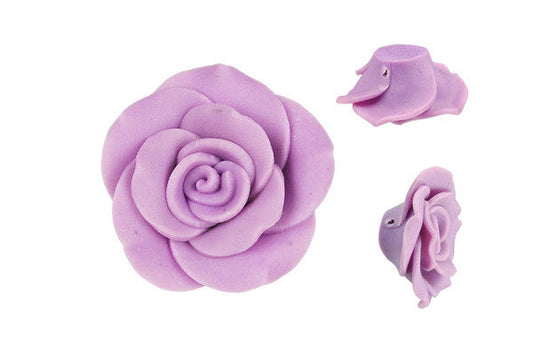Polymer Clay Flower Pendant, 36-38mm, 1 Piece, Jewelry Making Supplies