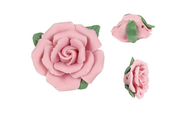 Poly Clay Flower Pendant, 33-36mm, 1 Piece, Pendant for Jewelry Making