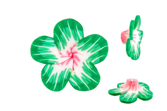 Polymer Clay Flower Pendant, 34x34mm, 1 Piece, Jewelry Making Supplies