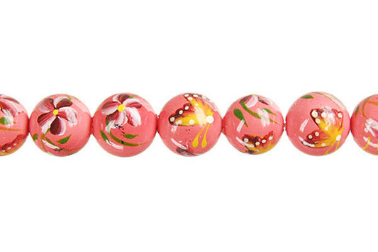Shell Pearl Round (Flower 12) Beads