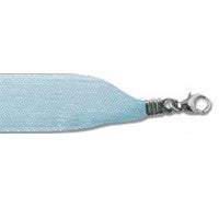 Organza Ribbon Necklace, Aqua