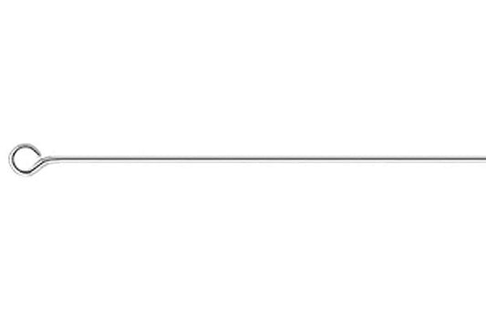 Sterling Silver 21-Gauge Eye Pin, 2"