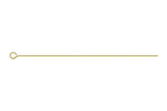Gold-Filled 24-Gauge Eye Pin, 2"