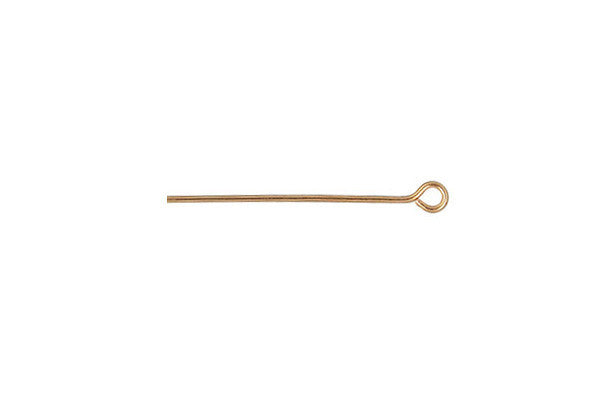 Gold Filled 22 Gauge Eye Pin, 2"