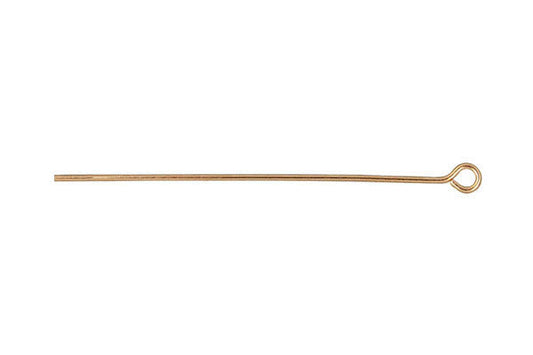 Gold-Filled 22-Gauge Eye Pin, 1"