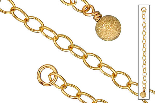 Gold-Filled 2" Extender w/4.0mm Stardust Bead