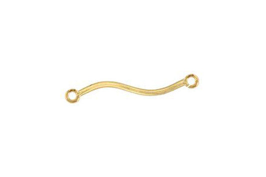 Gold-Filled Spiral Cut Tube w/Open & Closed Rings, 1.0x23.0mm