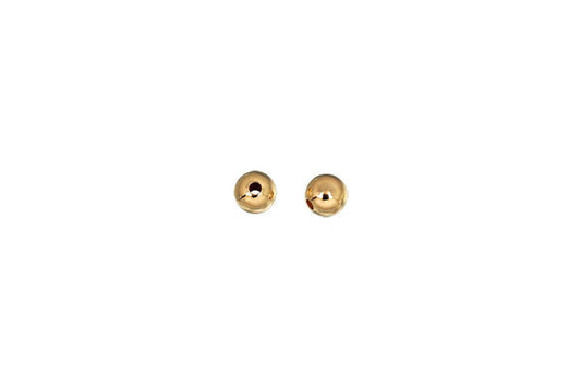 Gold-Filled Round Bead, 4.0mm