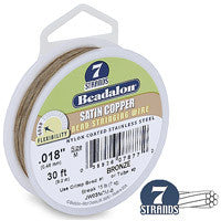 Beadalon 7 Strand 26 Gauge, .015" Bronze Jewelry Wire