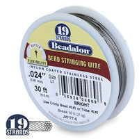 Beadalon 19 Strand 26 Gauge, .015" Bright Jewelry Wire