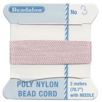 Griffin 100% Silk Thread, Size 6, Light Pink