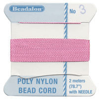 Griffin 100% Silk Thread, Size 5, Dark Pink