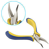 Designer Ergonomic Bent Chain Nose Pliers, 5.25"