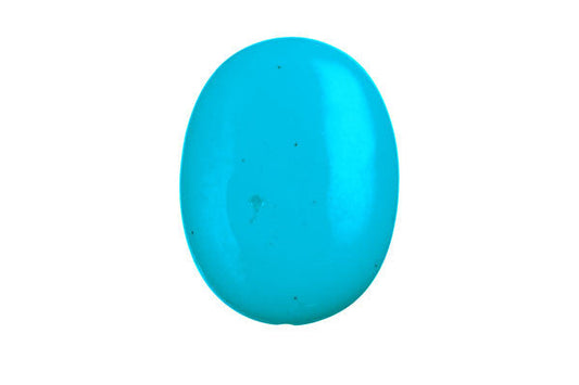 Pendant Howlite (Blue) Flat Oval