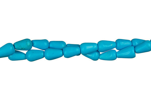 Howlite Briolette Beads, 16-Inch Strand, Beads for Jewelry Making