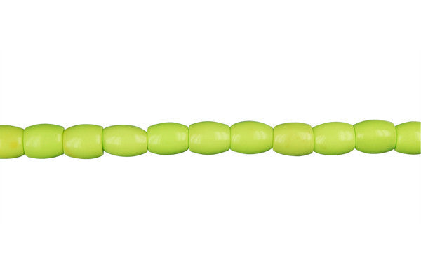 Howlite Apple Green Drum Beads, 16-Inch Strand, Beads for Jewelry Making