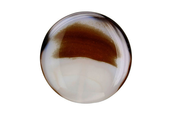 Agate Coin Pendant, 34-38mm, 1 Piece, Jewelry Making Supplies