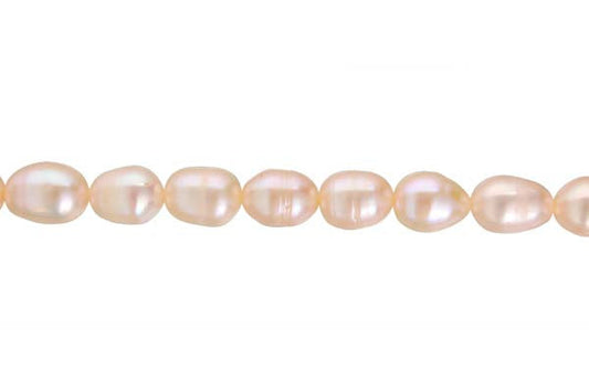 Pink Rice Beads, 15-Inch Strand, Beads for Jewelry Making