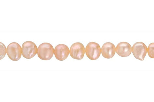 Pink Potato Nugget Beads, 15-Inch Strand, Beads for Jewelry Making