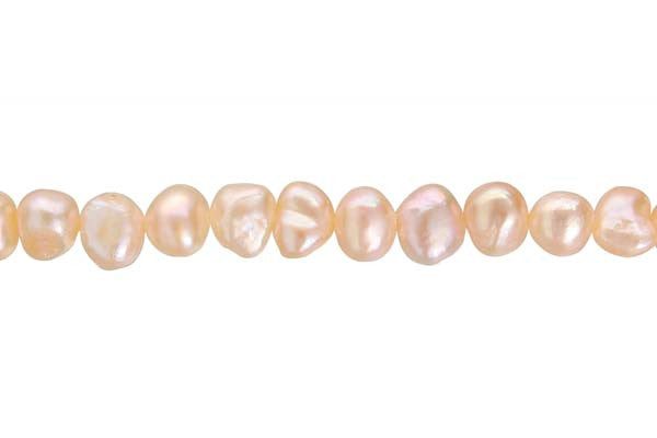 Pink Button Nugget Beads, 15-Inch Strand, Jewelry Making Supplies