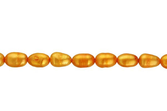 Assorted Dyed FWP Rice Beads, 15-Inch Strand, Beads for Jewelry Making