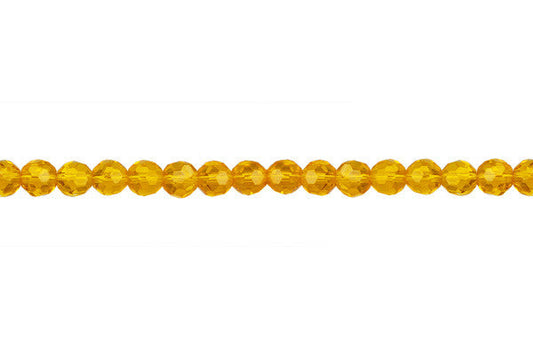 Chinese Crystal Round Faceted Beads, 15-Inch Strand, Beads for Jewelry Making