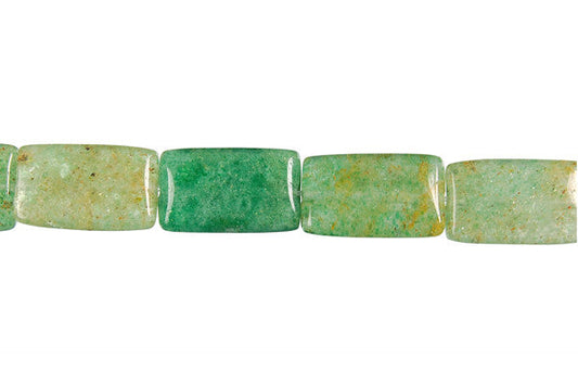African Aventurine Flat Rectangle Beads, 16-Inch Strand, Jewelry Making Supplies