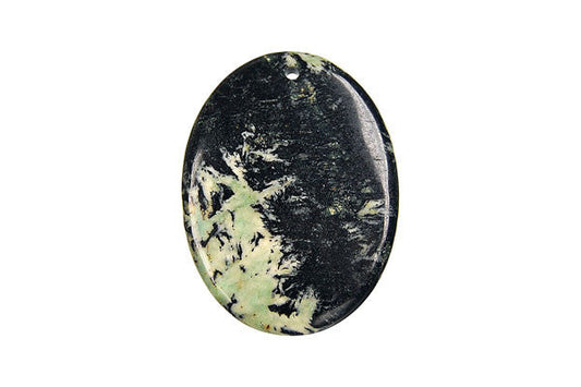 Fireworks Jasper Flat Oval Pendant, 30x40mm, 1 Piece, Pendant for Jewelry Making