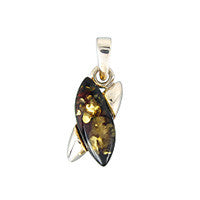 Amber Style 02 Pendant, 9x18mm, 1 Piece, Pendant for Jewelry Making
