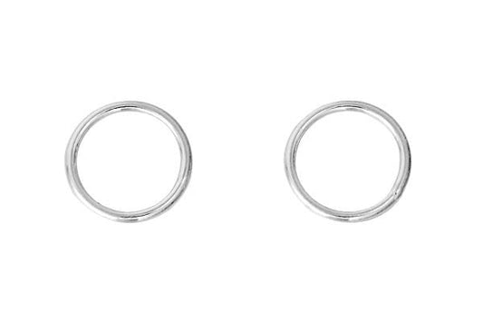 Sterling Silver 6.0mm Closed Jump Ring, 21-Gauge