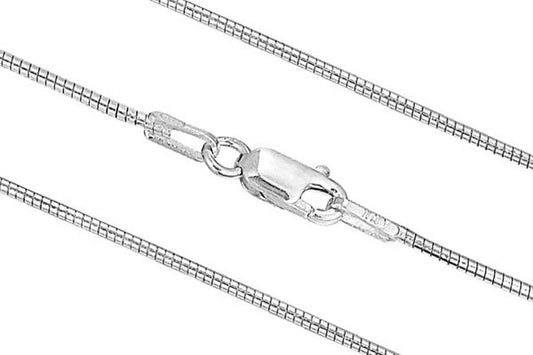 Sterling Silver 20" Snake Chain, 1.2mm