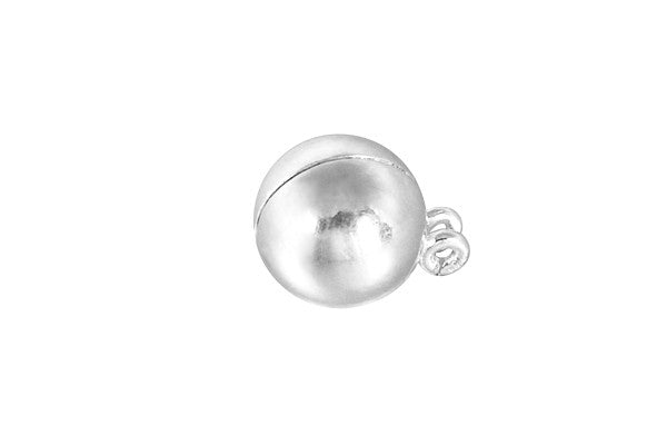 Sterling Silver Magnetic Bead Clasp, 8.0mm