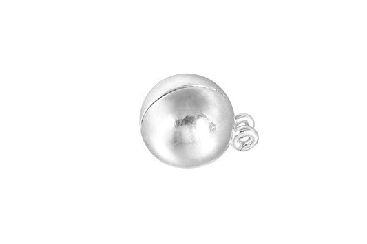 Sterling Silver Magnetic Bead Clasp, 8.0mm