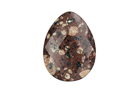 Pendant Mica Quartz Faceted Flat Briolette
