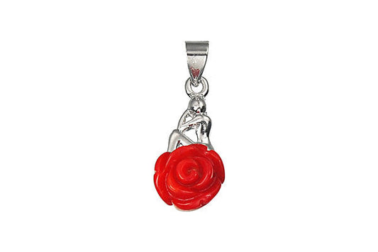 Coral Flower Pendant, 10x20mm, 1 Piece, Pendant for Jewelry Making