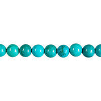 Turquoise Beads - Stabilized) Round - 13mm - 16-inch - unbranded beads for jewelry making