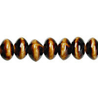 Porcelain Rondelle (Coffee) Beads