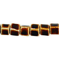 Porcelain Cube (Coffee) Beads