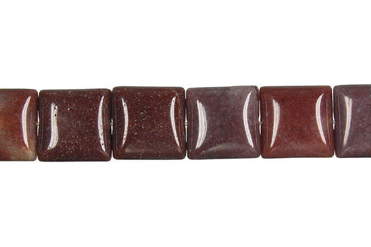 Chocolate Aventurine Square Beads, 16-Inch Strand, Beads for Jewelry Making