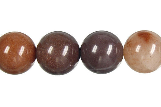 Chocolate Aventurine Round Beads, 16-Inch Strand, Beads for Jewelry Making