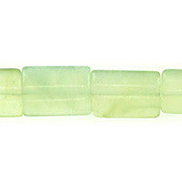 New Jade Puffy Rectangle Beads, 16-Inch Strand, Beads for Jewelry Making