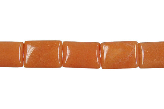 Carnelian Rectangle Beads, 16-Inch Strand, Beads for Jewelry Making